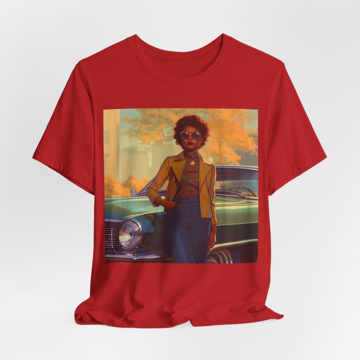 70s Woman Shirt - Afrocentric Art by The Trini Gee