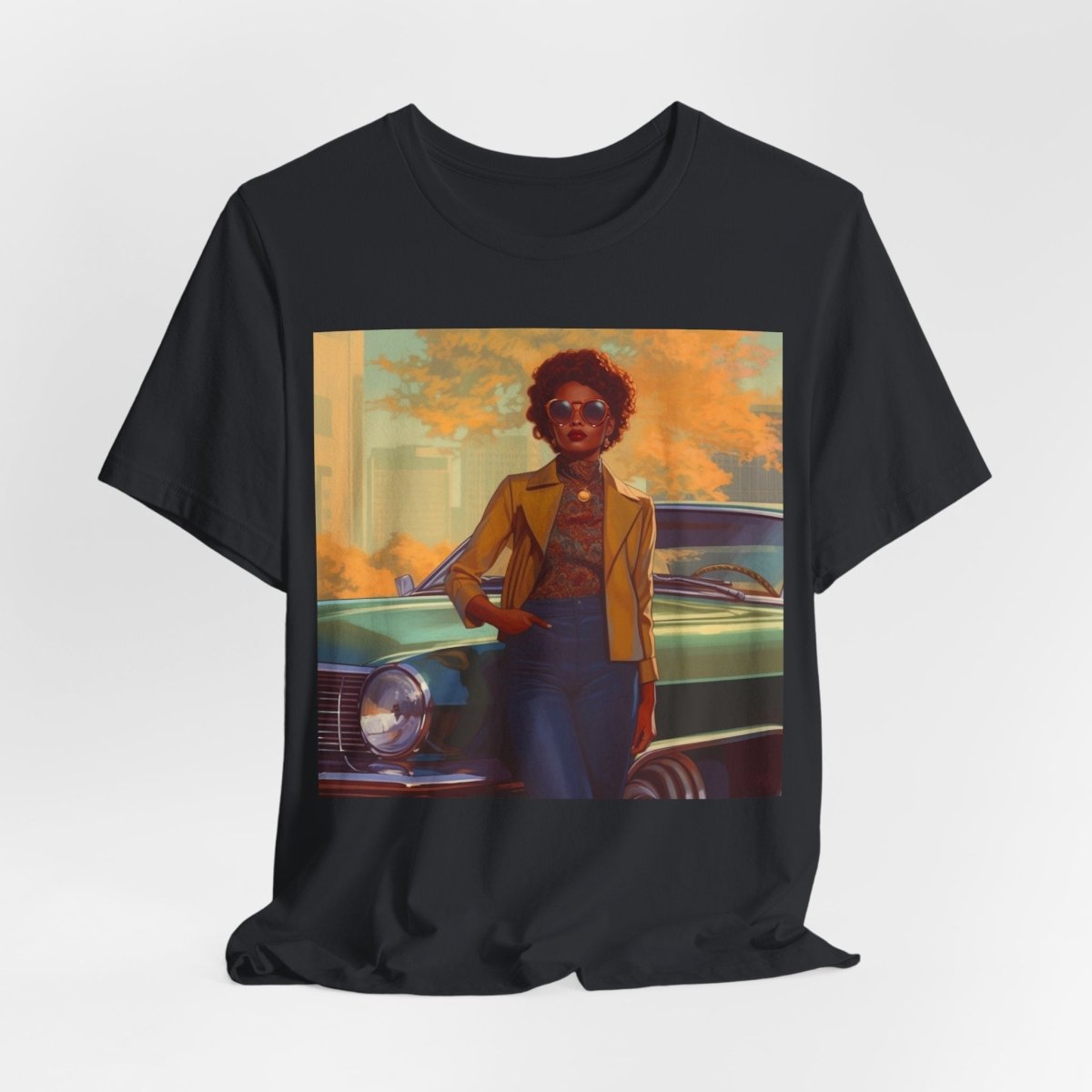 70s Woman Shirt - Afrocentric Art by The Trini Gee