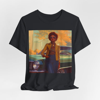 70s Woman Shirt - Afrocentric Art by The Trini Gee