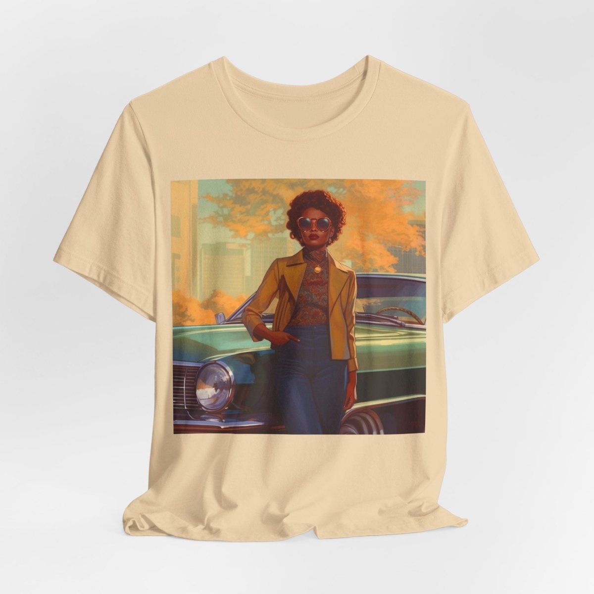 70s Woman Shirt - Afrocentric Art by The Trini Gee