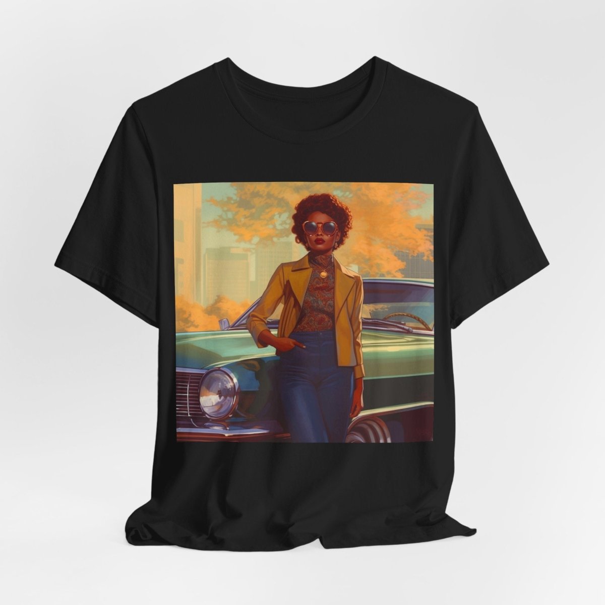 70s Woman Shirt - Afrocentric Art by The Trini Gee