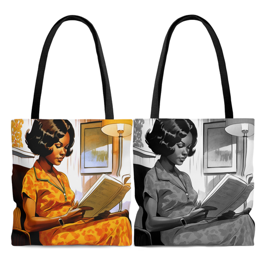 Vintage Reader Tote Bag