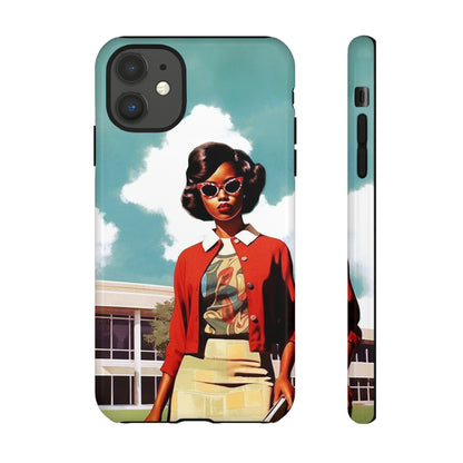 Old School Girl Phone Case