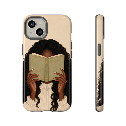 Girl Reading Phone Case