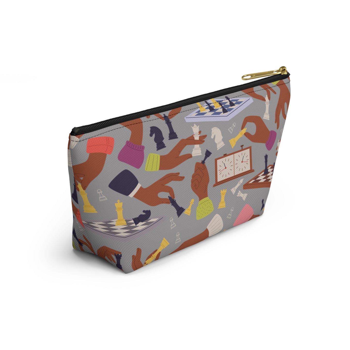 Chess Hands T-Bottom Pouch
