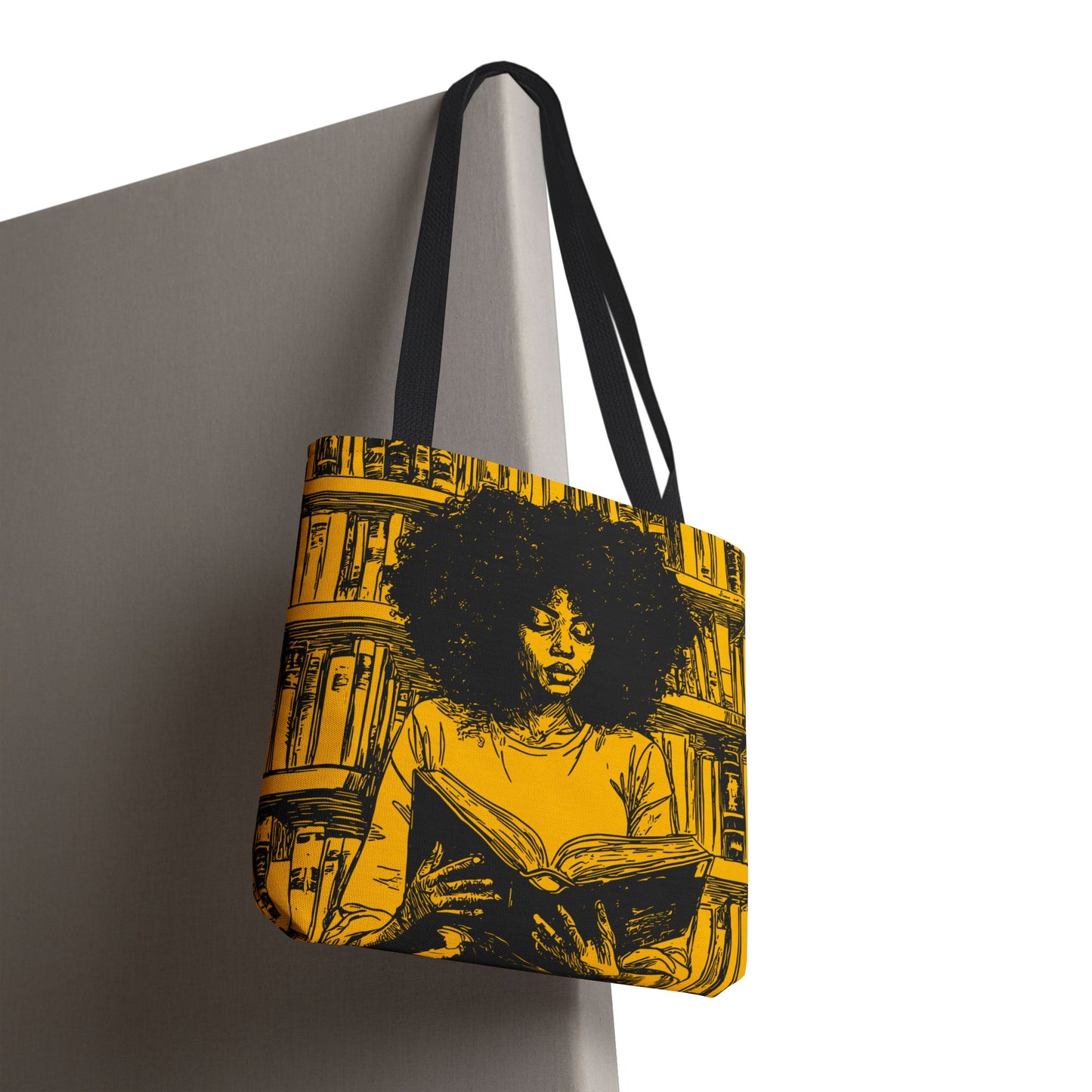 Afro Reading Tote Bag