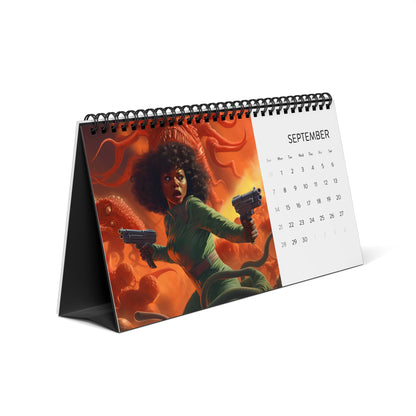 Afro Galactic Her 2025 Desk Calendar