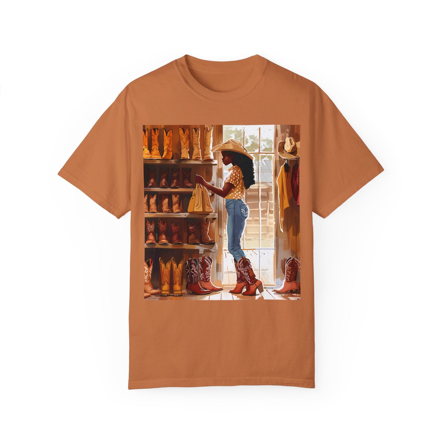 Cowgirl Shopping Shirt - Comfort Colors