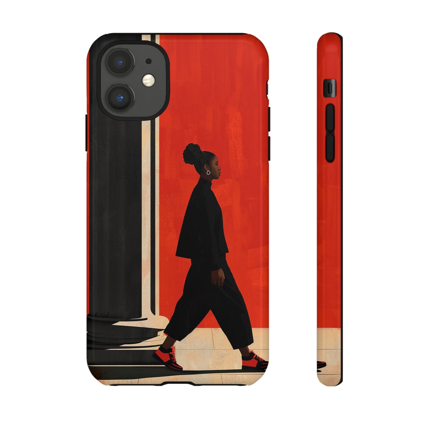 Afro Puff Walk Phone Case