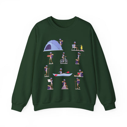 Black Girl Camping Sweatshirt