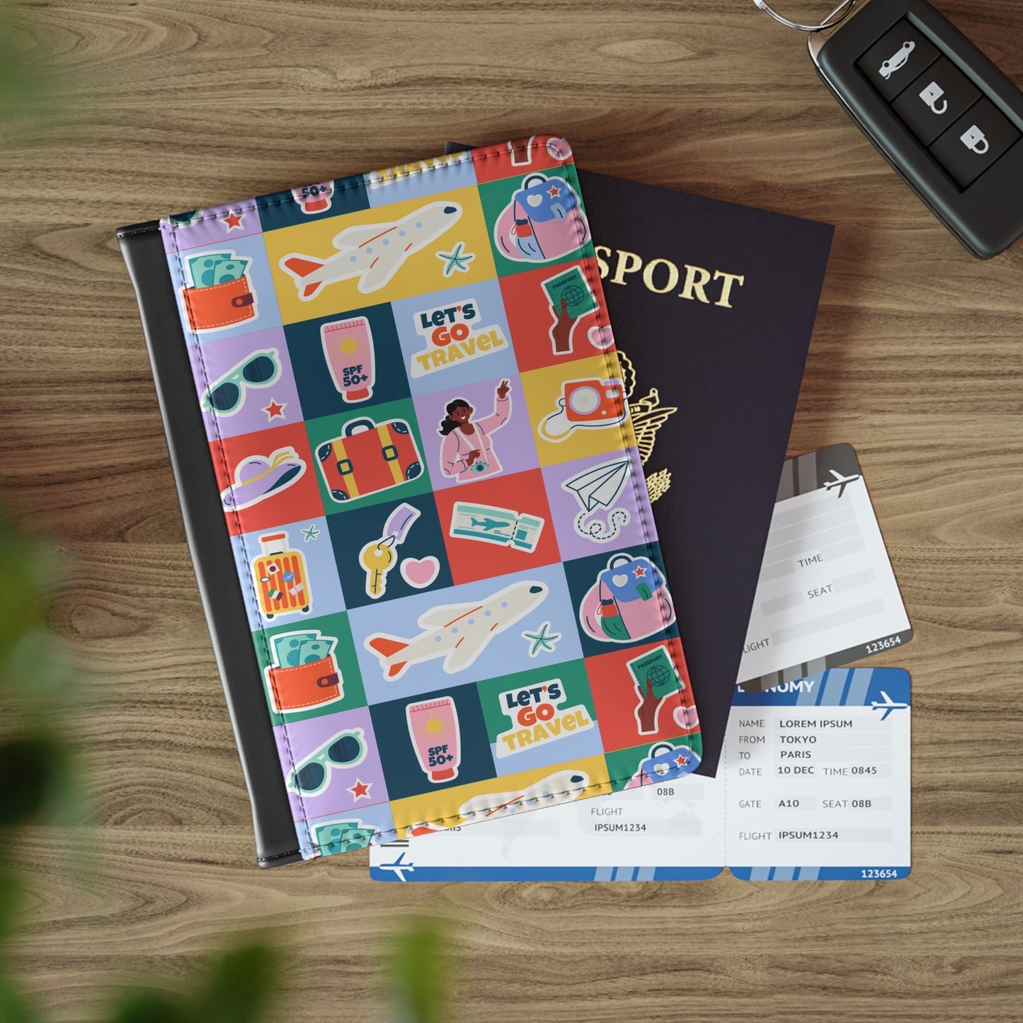 Travel Squares Passport Cover