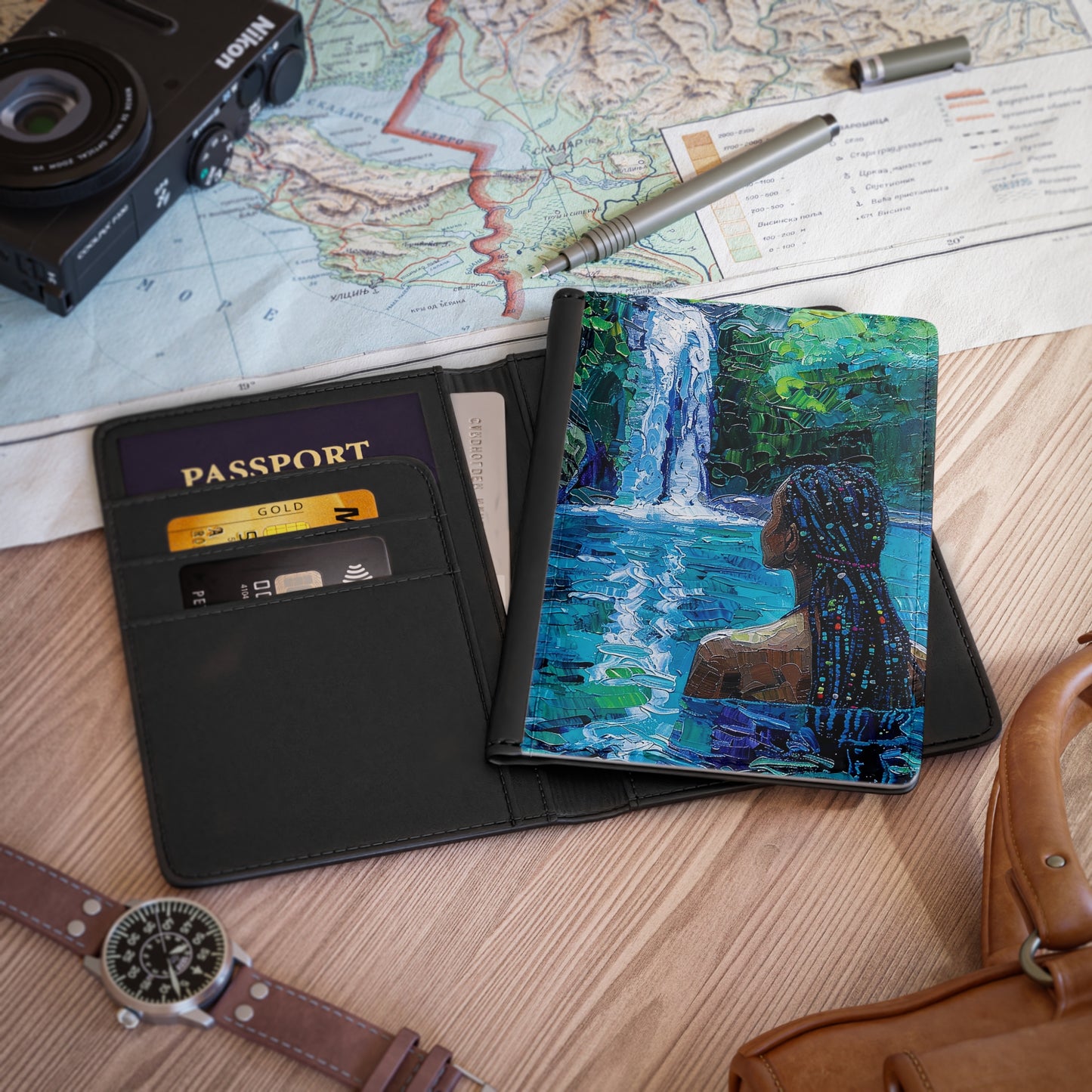 Waterfall Escape Passport Cover