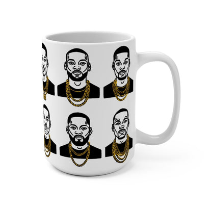 80s Gold Chains Mug - Afrocentric Art by The Trini Gee