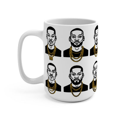 80s Gold Chains Mug - Afrocentric Art by The Trini Gee