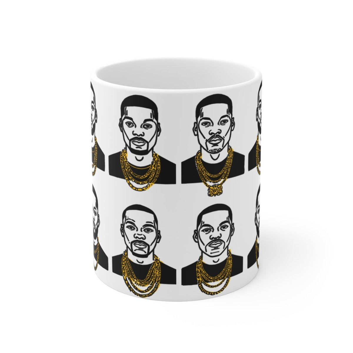 80s Gold Chains Mug - Afrocentric Art by The Trini Gee