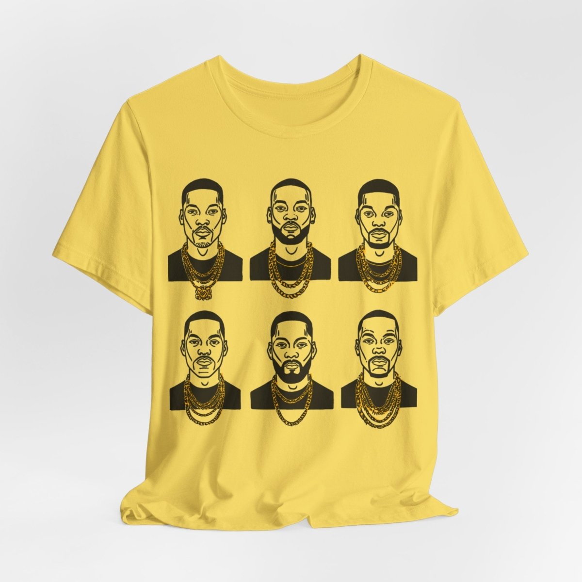 80s Vibe Gold Chains Shirt - Afrocentric Art by The Trini Gee