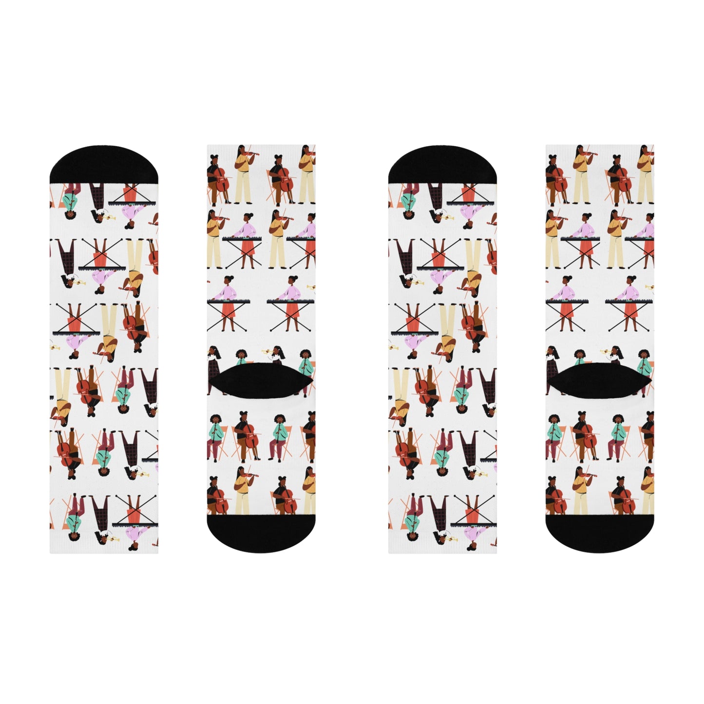 Musical Girls Crew Socks