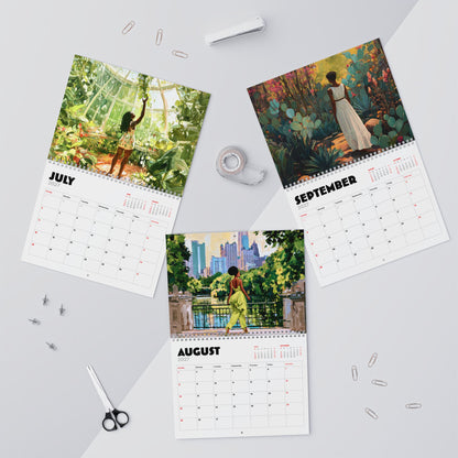 Melanin & Green 2027 Wall Calendar