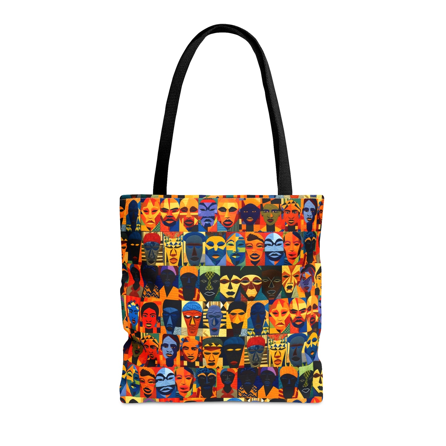 Quilt Faces Tote Bag