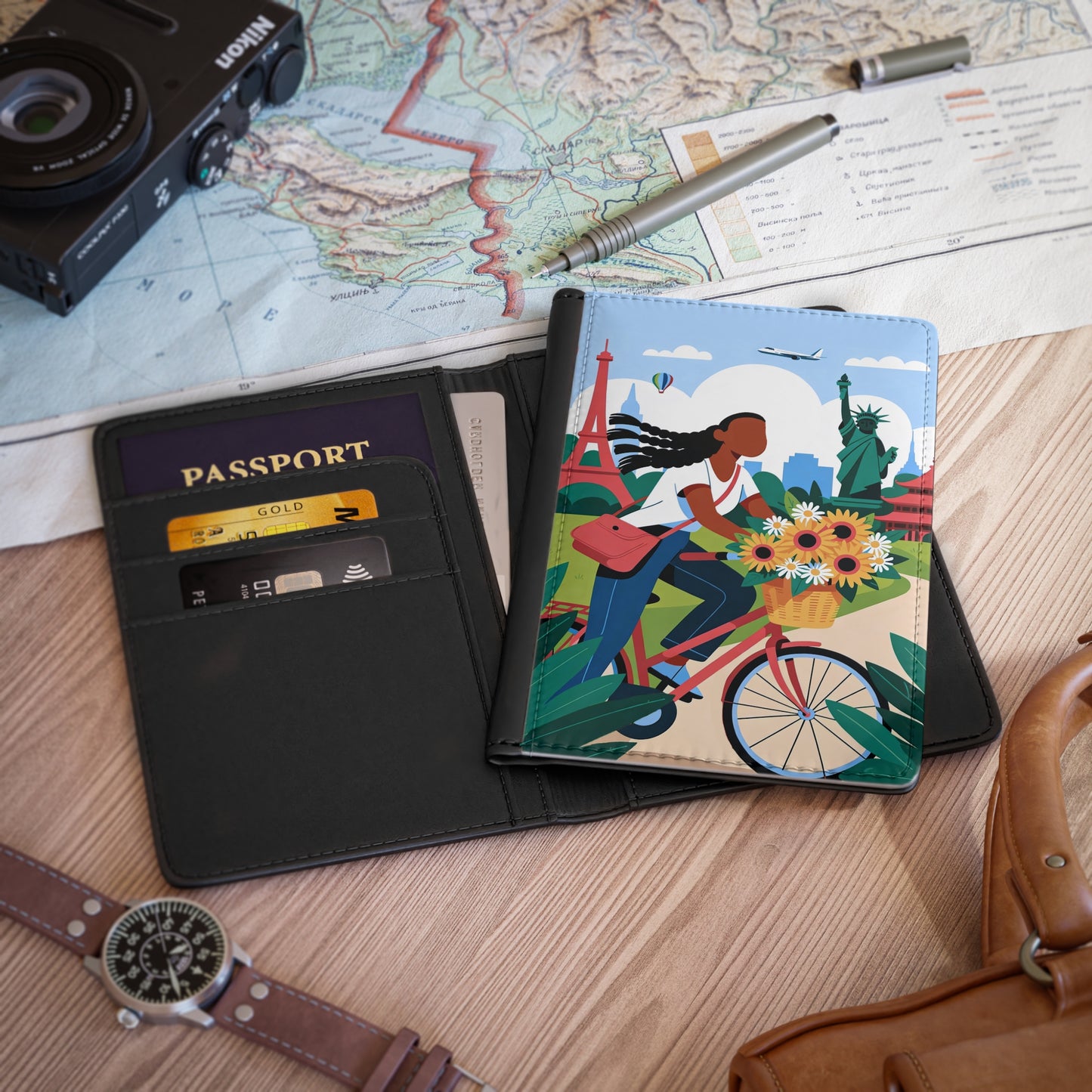 Afro Wanderlust Passport Cover