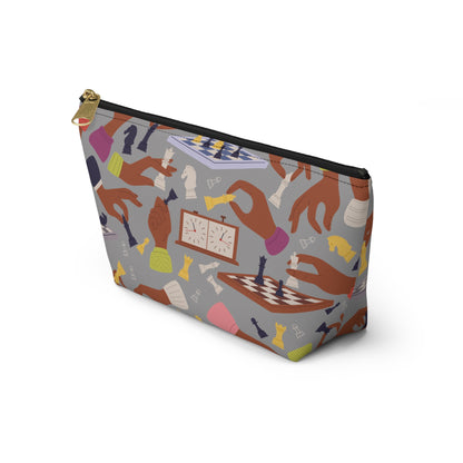 Chess Hands T-Bottom Pouch
