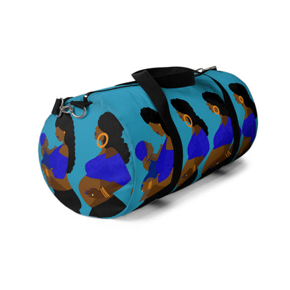 Pregnancy Blue Duffel Bag