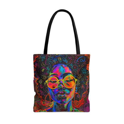 Afro Graffiti Tote Bag