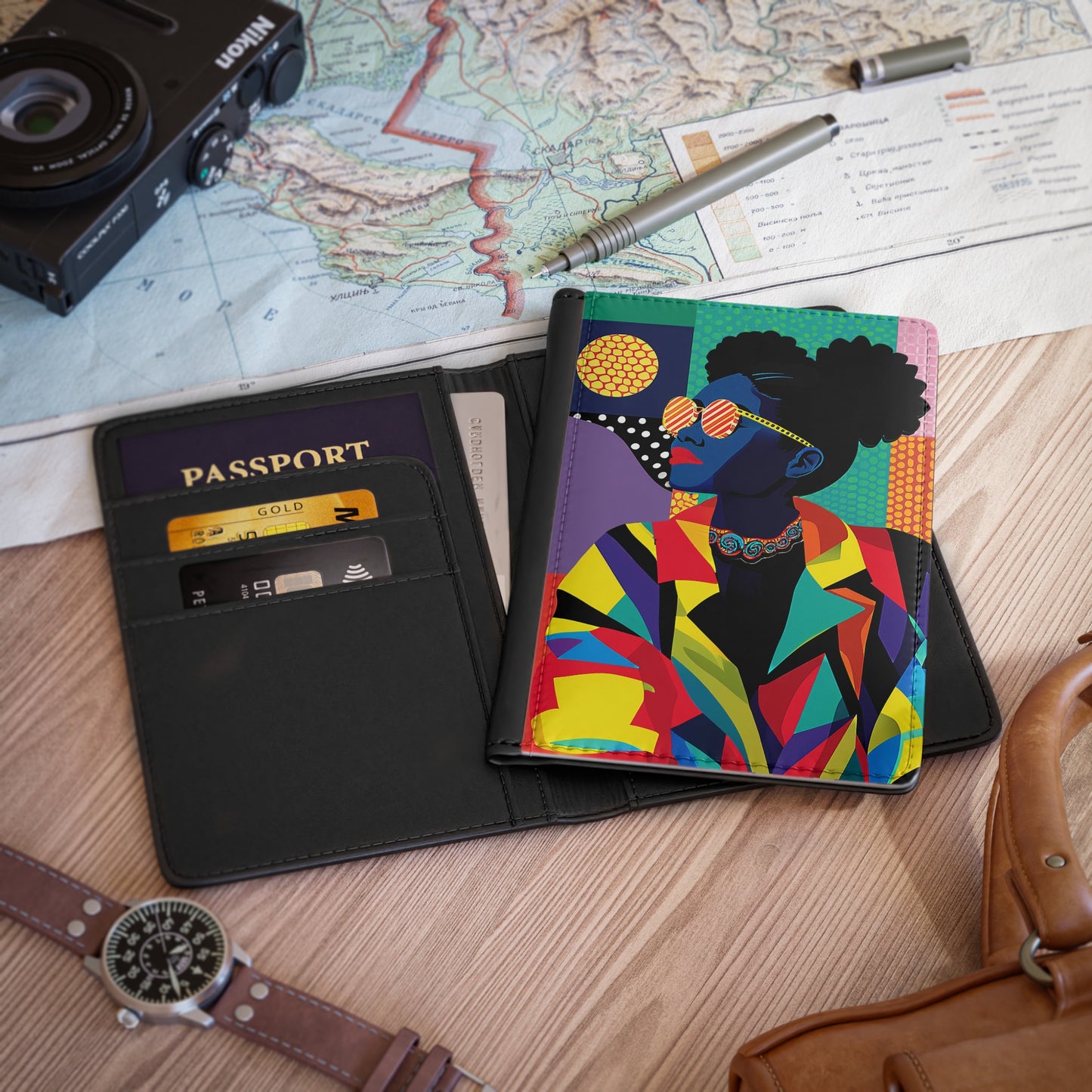 Afro Puffs Passport Cover