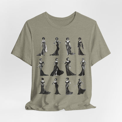 Black Dress Glamour T-shirt