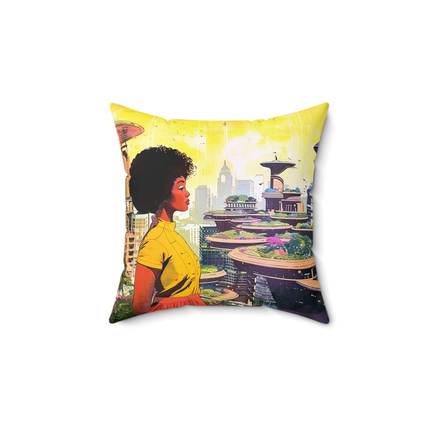 Green City Pillow