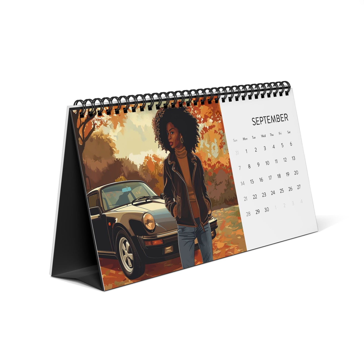 Classic Cars 2025 Desktop Calendar