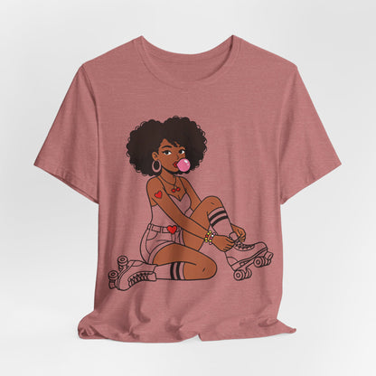 Afro Roller Girl Shirt