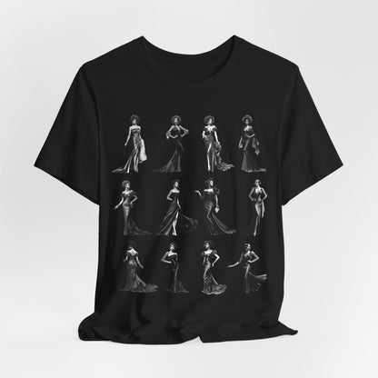 Black Dress Glamour T-shirt