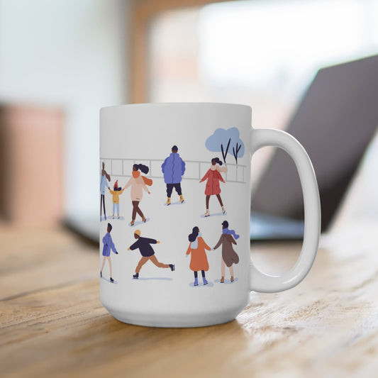 Black Ice Skaters Mug