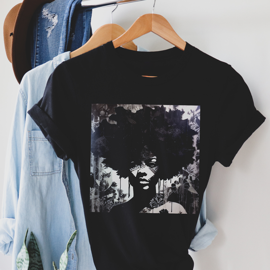 Mixed Media Afro Shirt