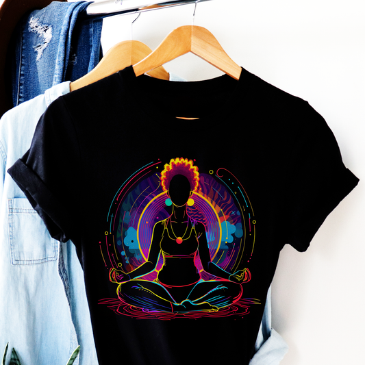 Afro Glow Yoga Shirt