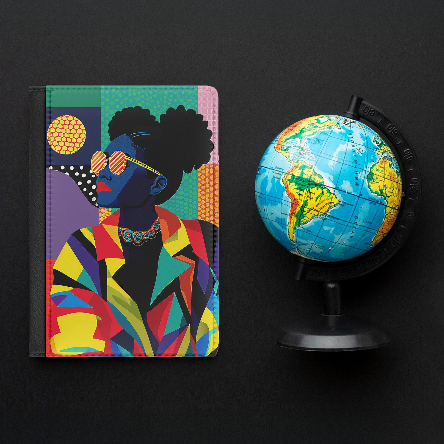 Afro Puffs Passport Cover