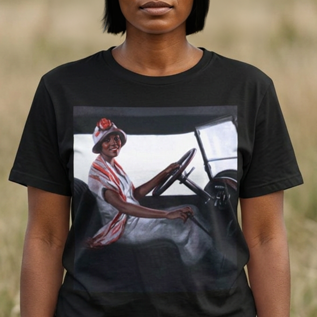 Vintage Driving Lady Shirt