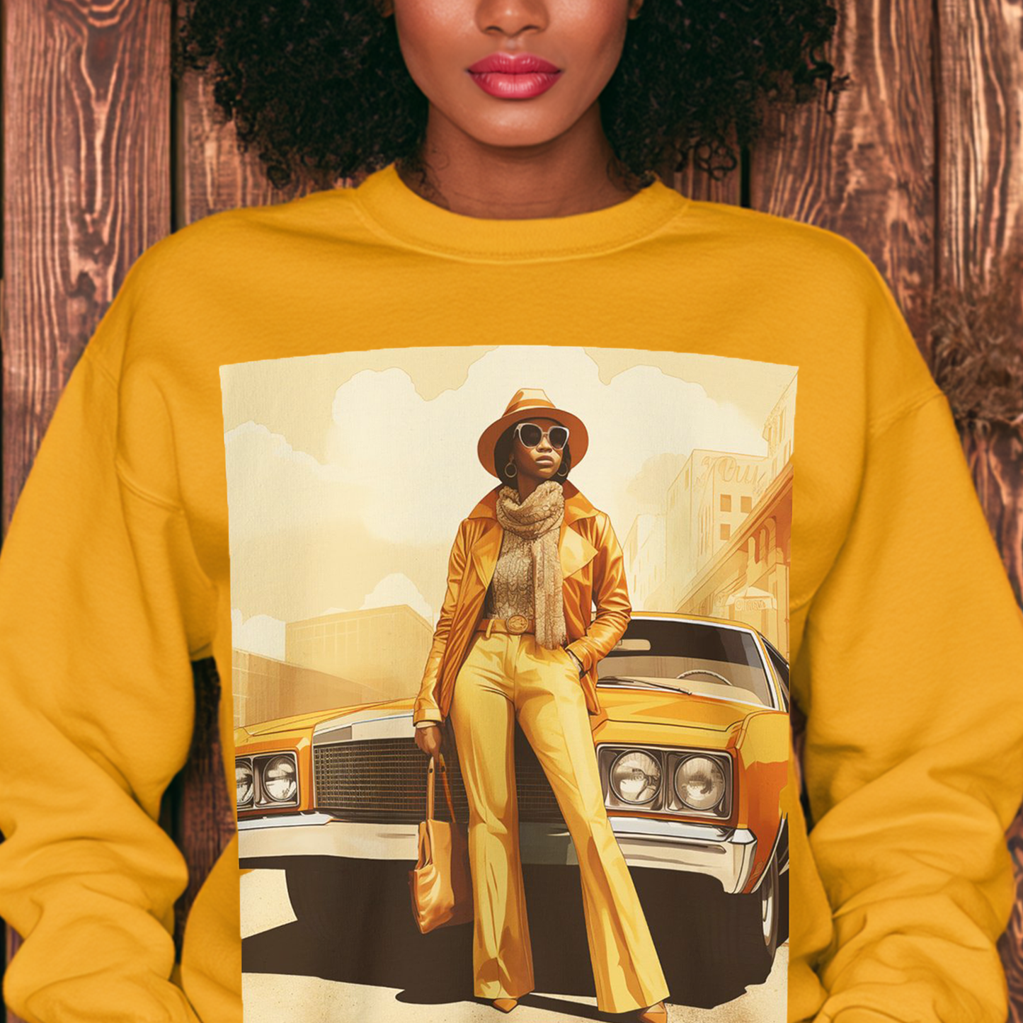 70s Classic Car Sweatshirt
