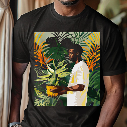 Man with Plants Shirt