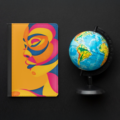 Colorful Face Passport Cover