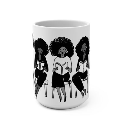 Brown Girls Reading Mug