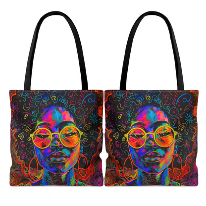 Afro Graffiti Tote Bag