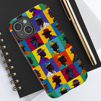 Black Men in Hats Phone Case