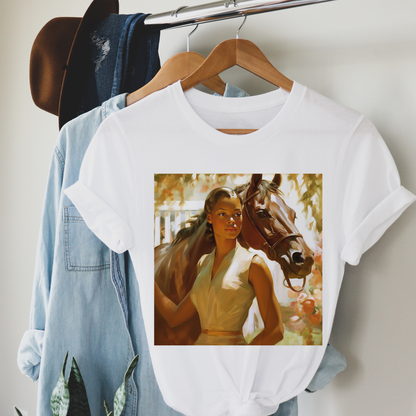 Woman with Horse Shirt
