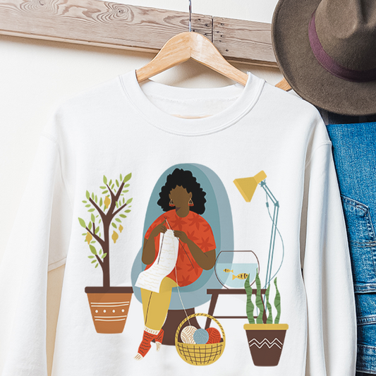 Knitting Plants Sweatshirt