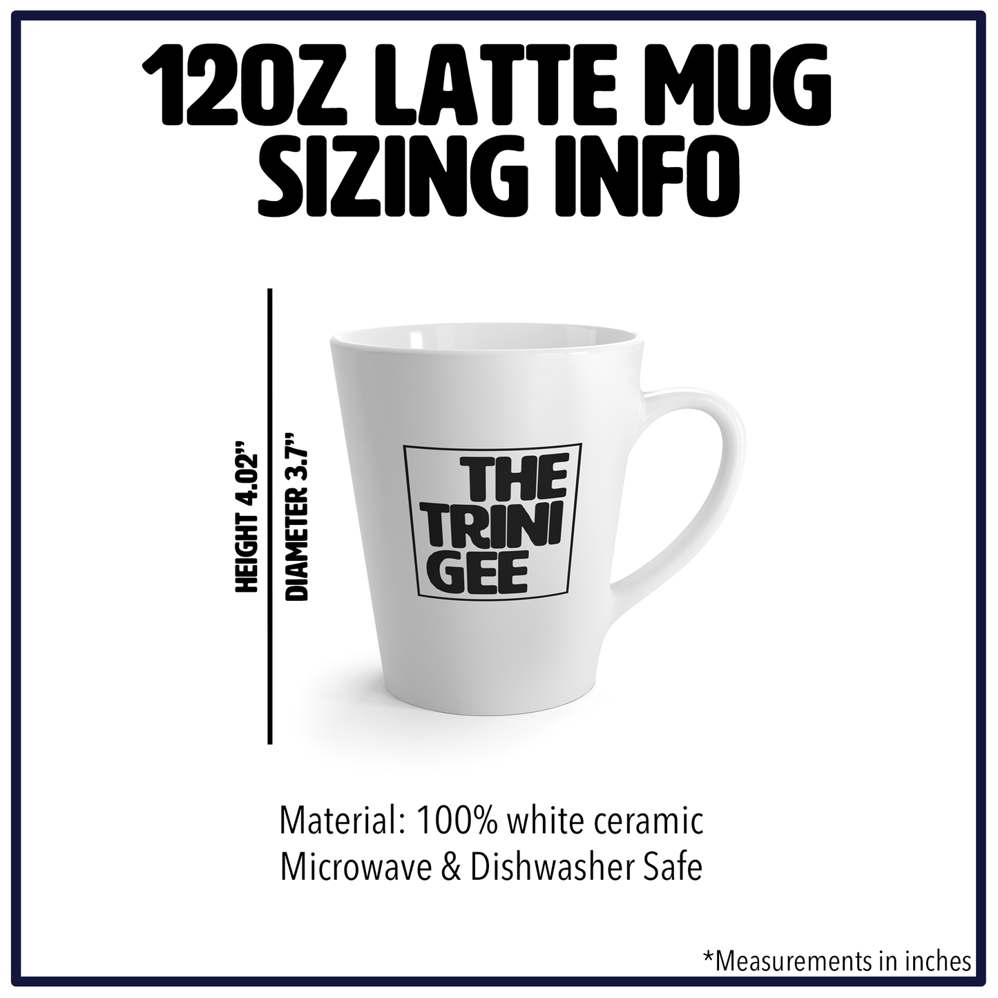 Black MDs 12oz Latte Mug