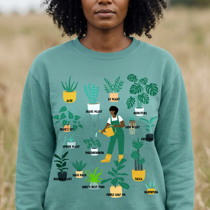 Afro Plant Mom Sweatshirt