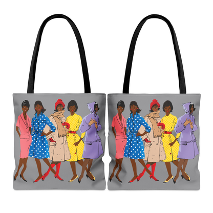 Retro Black Women Tote Bag