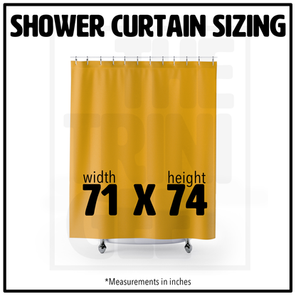 Afro Silhouette Shower Curtain